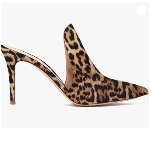 Fowt Shoes - Leopard Print Women's Mules